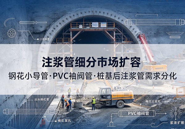 宣恩注浆管细分市场扩容，隧道钢花小导管、PVC 袖阀管、桩基后注浆管需求分化